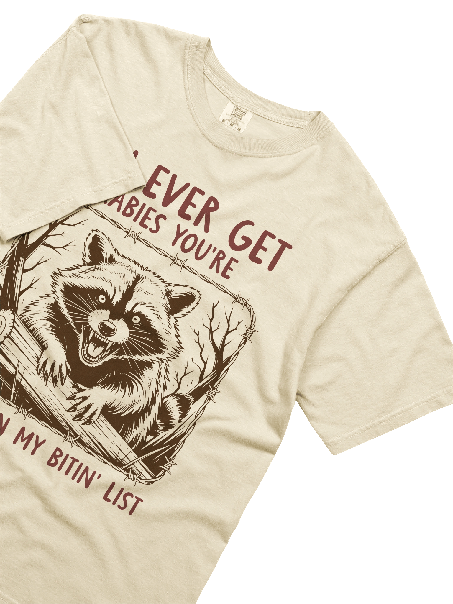 If I Ever Get Rabies | Funny Chaotic Raccoon Tee product image (18)