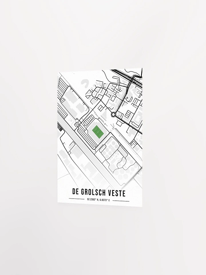De Grolsch Veste Map Design Poster -White product image (2)