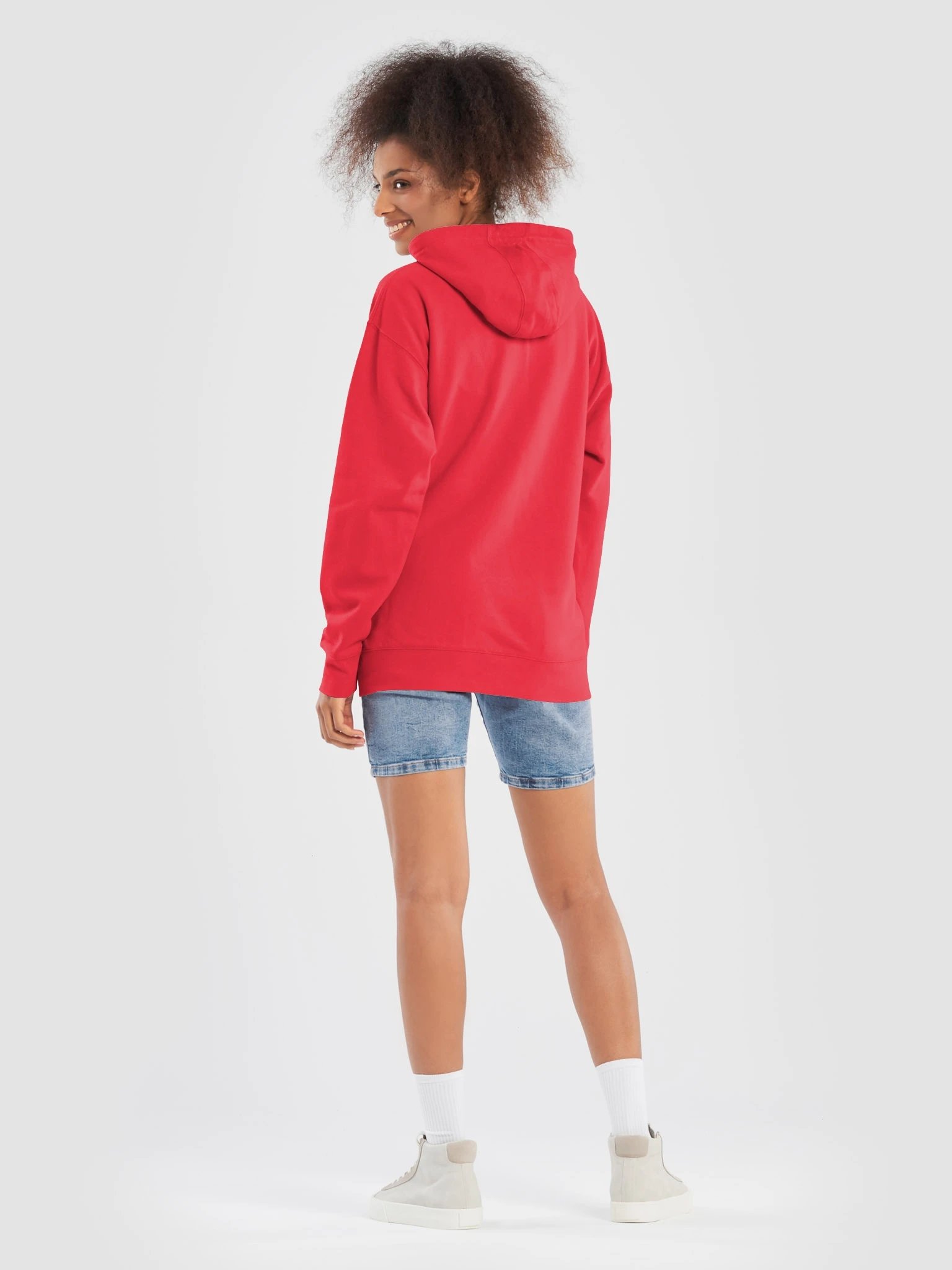 Plain Color Red Hoodie product image (4)