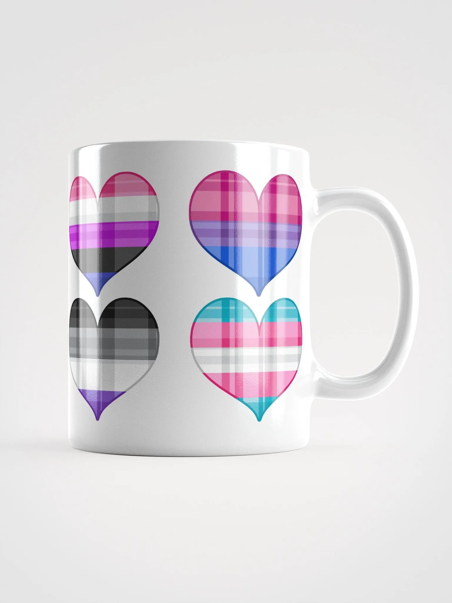 Flannel Heart Mug - All Hearts product image (1)