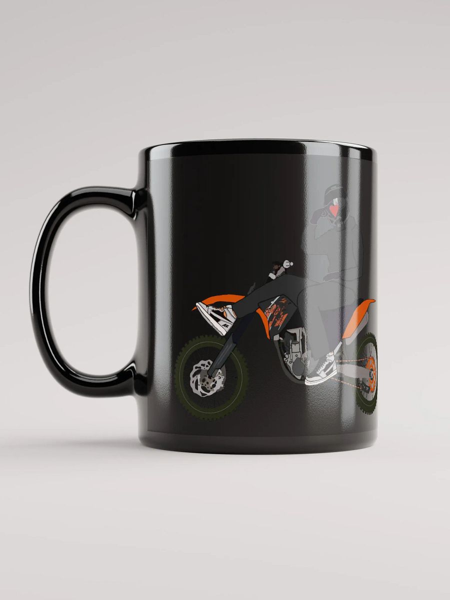 Heart-hand on Bike Black Mug product image (2)