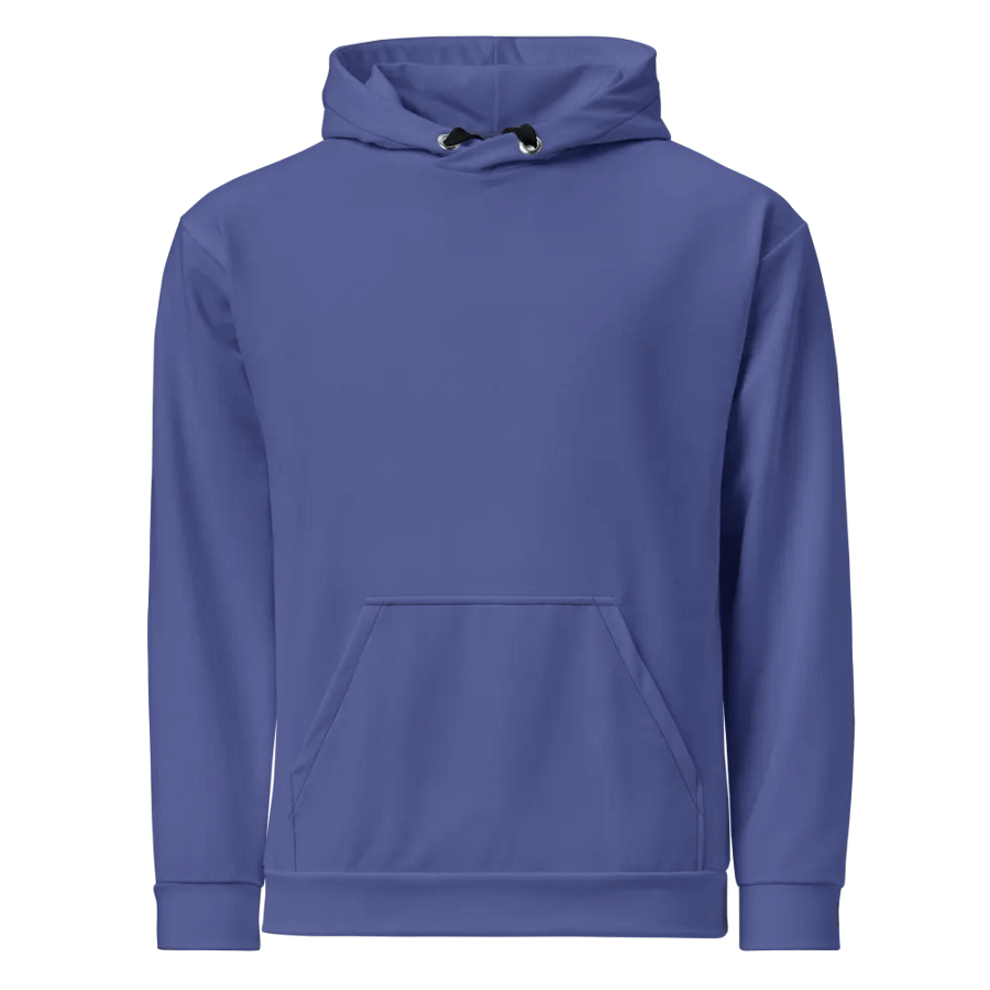 Plain Dark Purple True Summer Unisex Recycled Polyester Heavyweight Premium Hoodie by Treasure Pie product image (8)