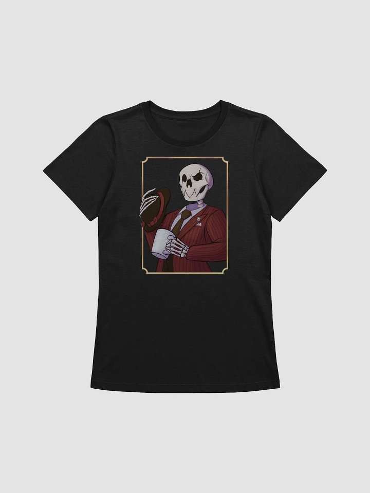 "Cup O' Bones" Womens T-Shirt (100% Cotton, Relaxed Feminine Fit, Solid Colors) product image (2)
