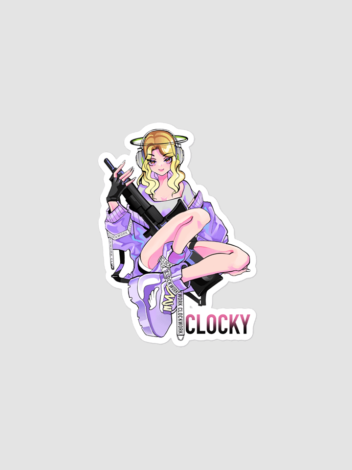 Clocky-Punk Sticker product image (1)
