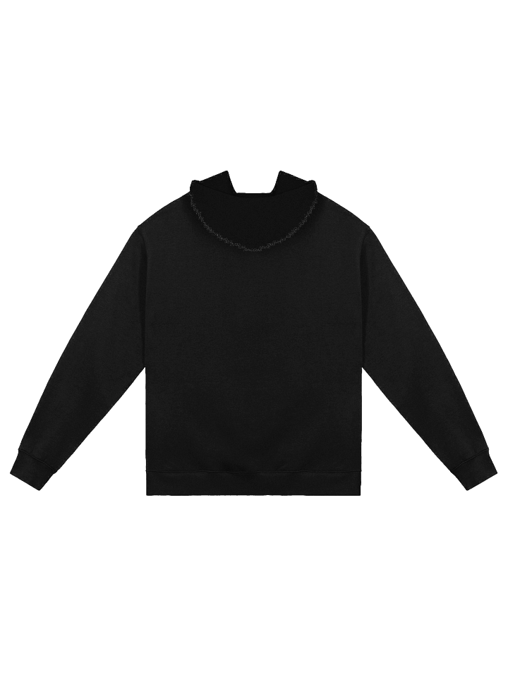 Safety is an Illusion embroidered black hoodie product image (2)