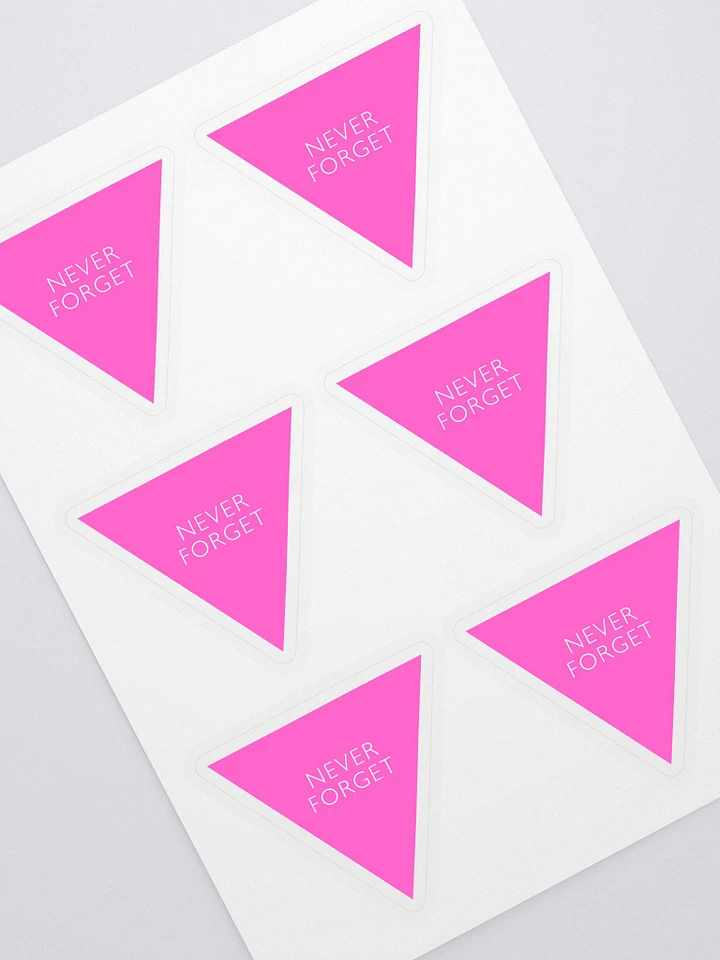 Never Forget - Pink Triangle - Stickers product image (1)
