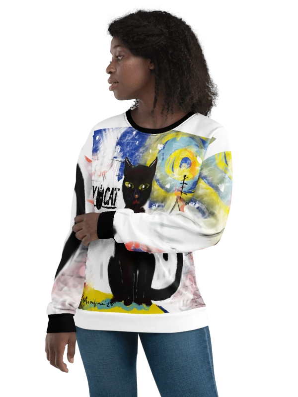 CityCatPaint7 Unisex Art Sweatshirt product image (3)