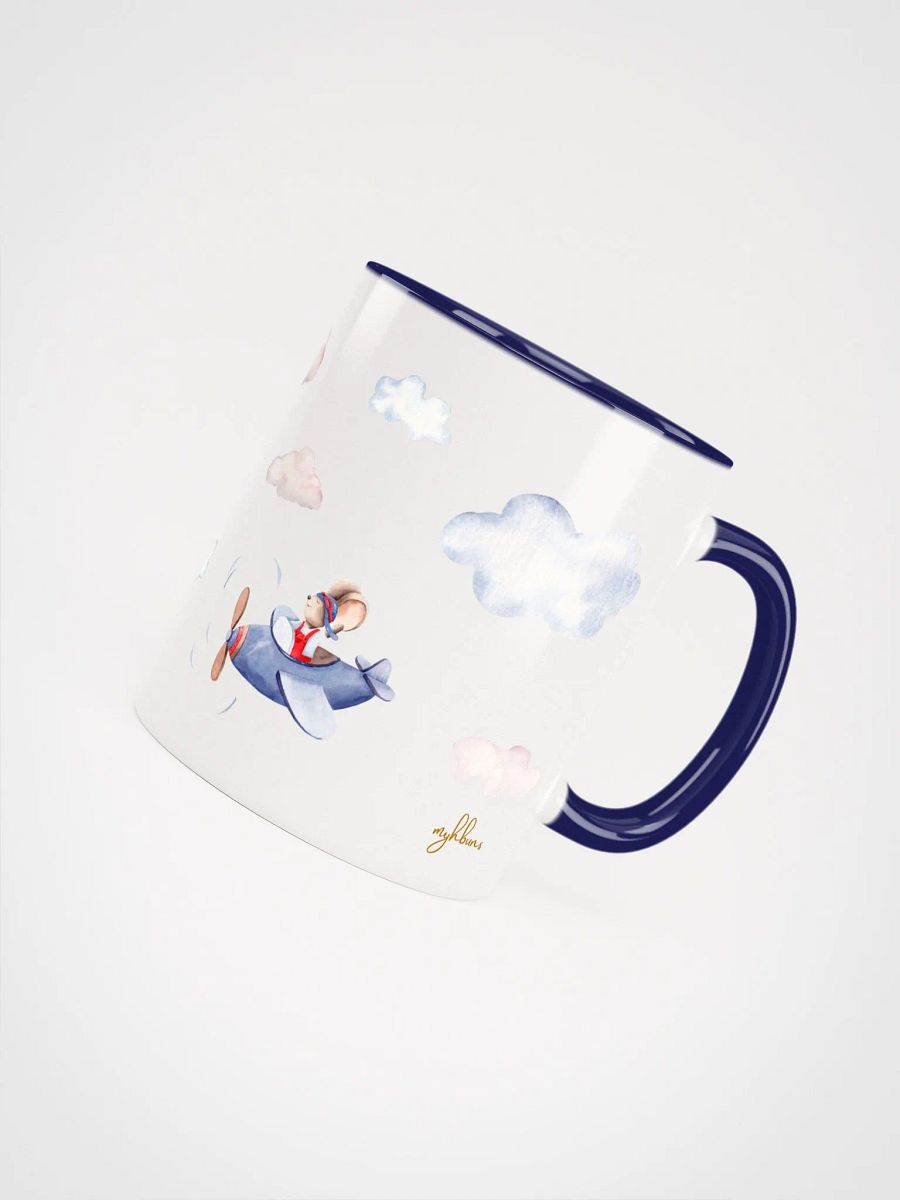 In The Air Ceramic Mug | Rabbit & Mouse Adventure in the Skies | Whimsical Drinkware product image (4)