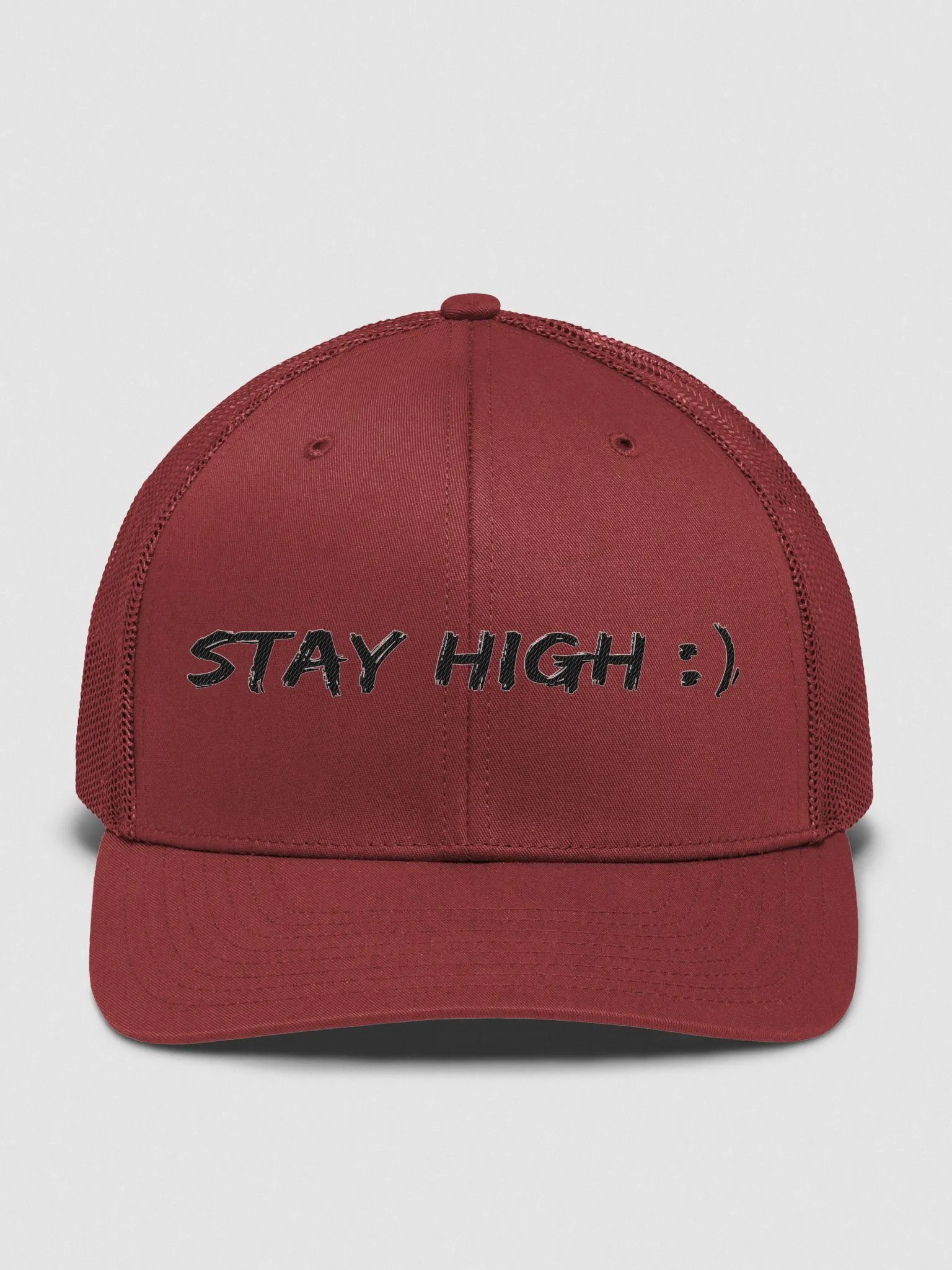 Richardson Stay High Trucker Hat (Black Text) product image (1)