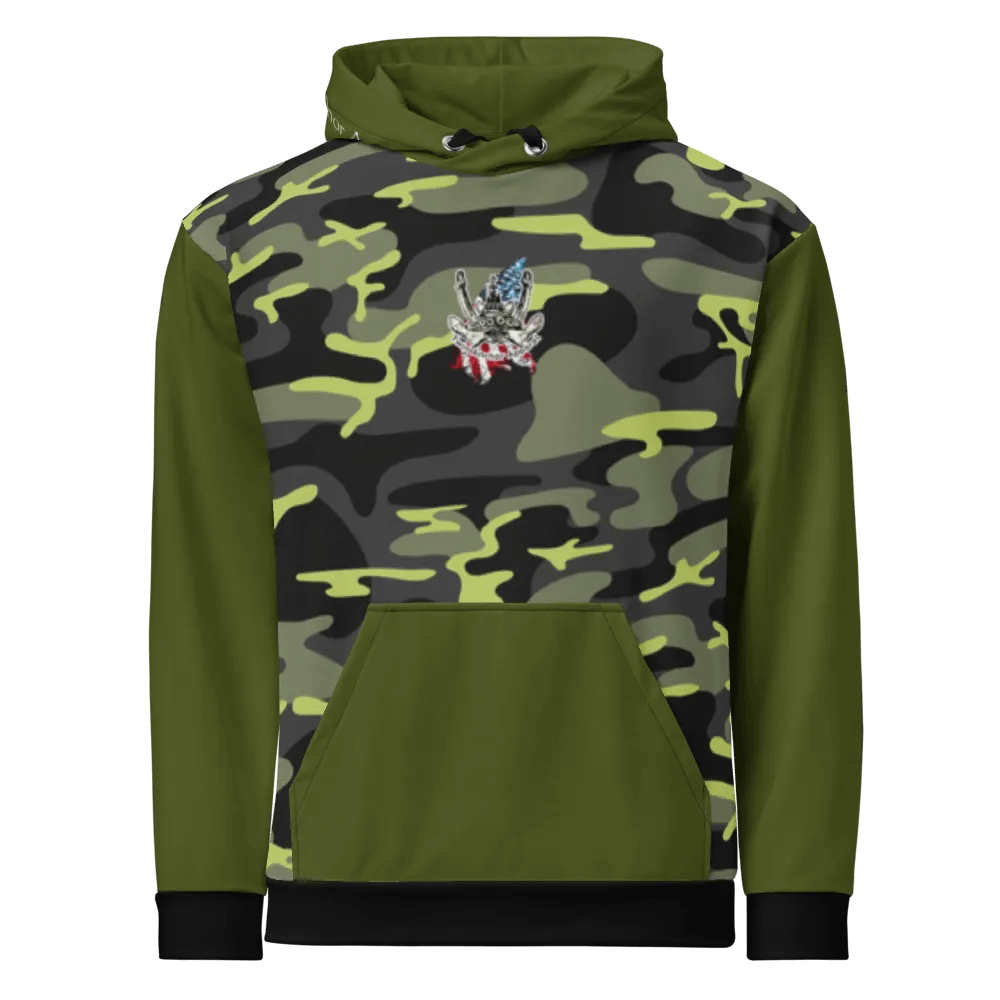 Green & Camouflage Pacific Titan & CE Flage Hoodie product image (6)