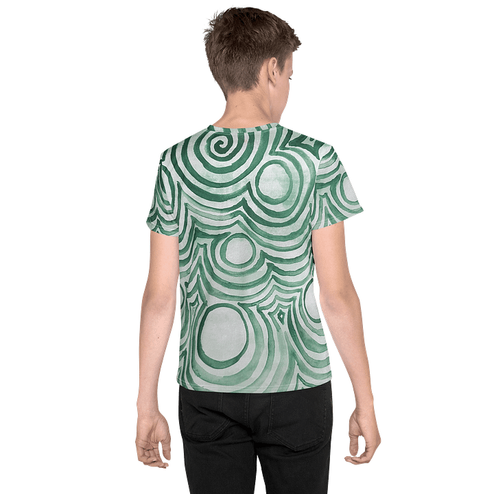 "Green Swirl" Youth Tee product image (2)
