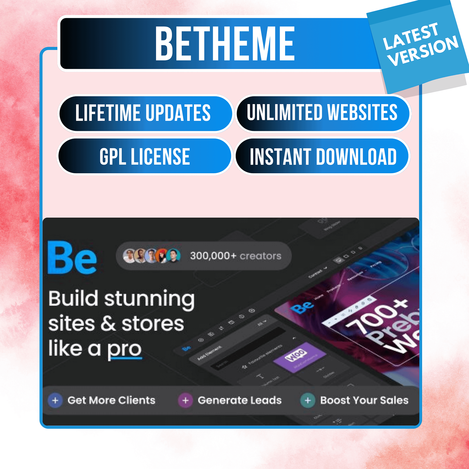 BeTheme 28.1.4 – Responsive Multi-Purpose WordPress Theme | Lifetime Updates | GPL License | Instant Download | Unlimited Usage product image (1)