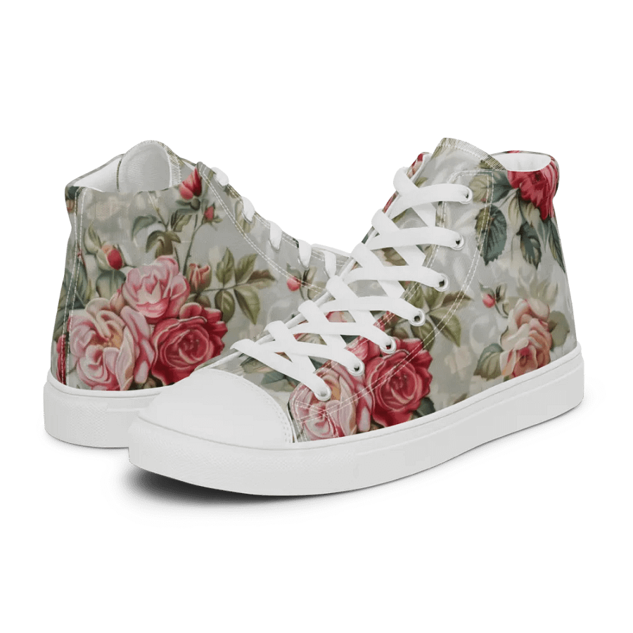 Vintage Rose Garden High Tops product image (10)