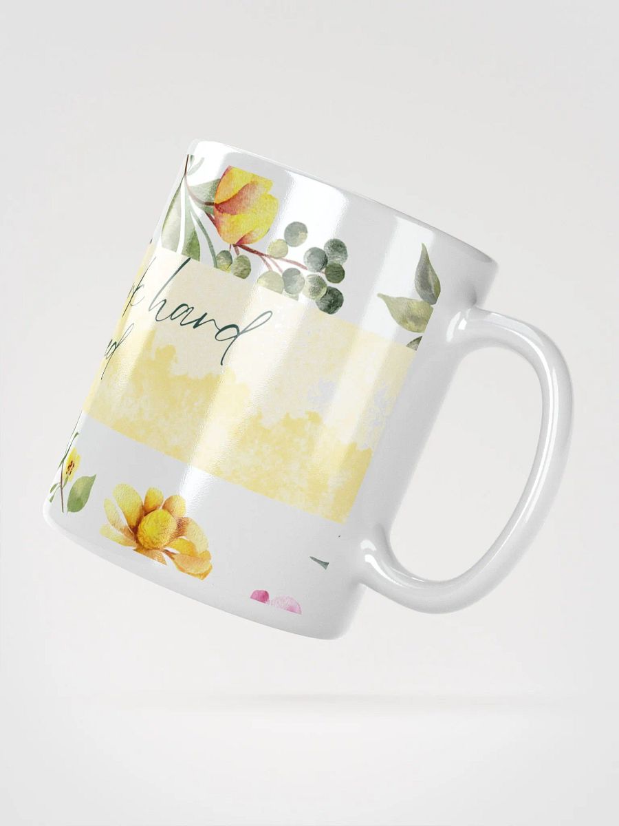 Floral Motivation White Glossy Mug product image (3)