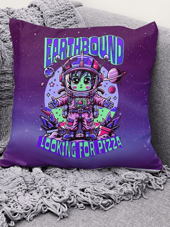 Cosmic Pizza Quest Pillow product image (1)