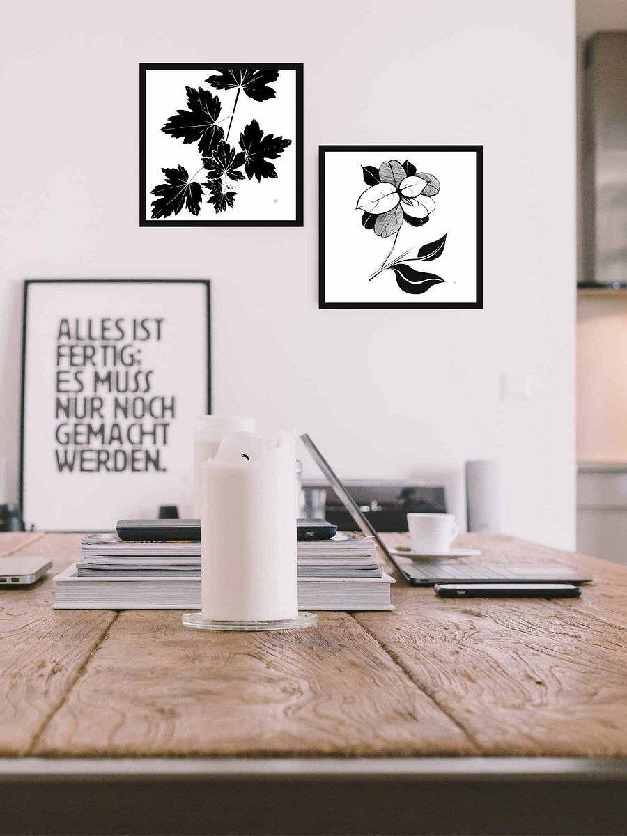 Blank Canvas: Unleash Your Artistic Vision - Stylish Leaves product image (4)