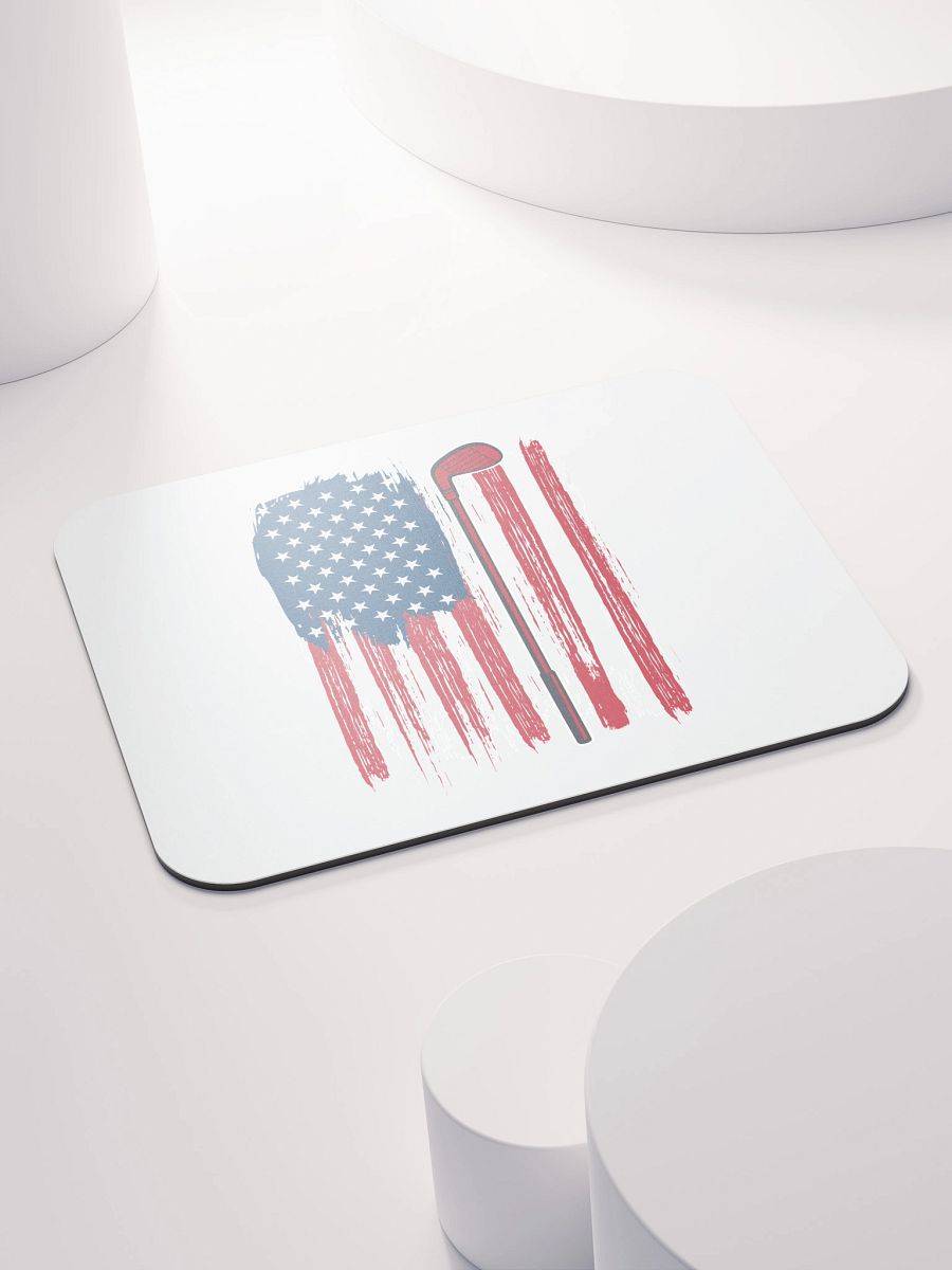 USA Flag Golfing Patriotic Mouse Pad product image (4)