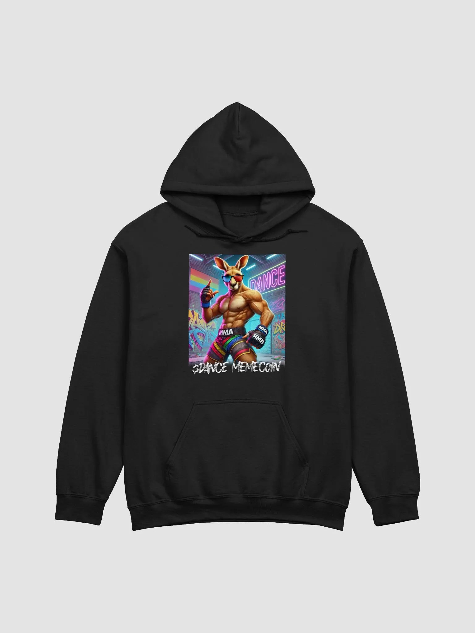 DANCE MEMECOIN - KUNG POW - CLASSIC HOODIE - BLACK product image (3)