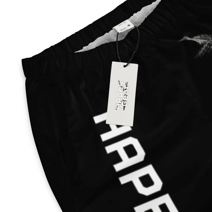 Unisex Track Pants - Black - White HApex Gear White Logo product image (7)