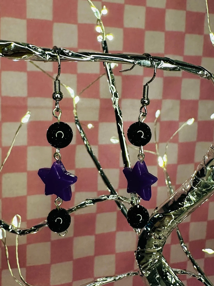 Purple Star Earrings product image (1)