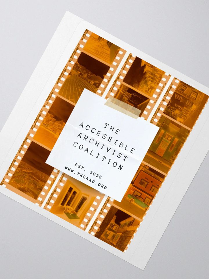 THE ACCESSIBLE ARCHIVIST FILM STICKER product image (4)