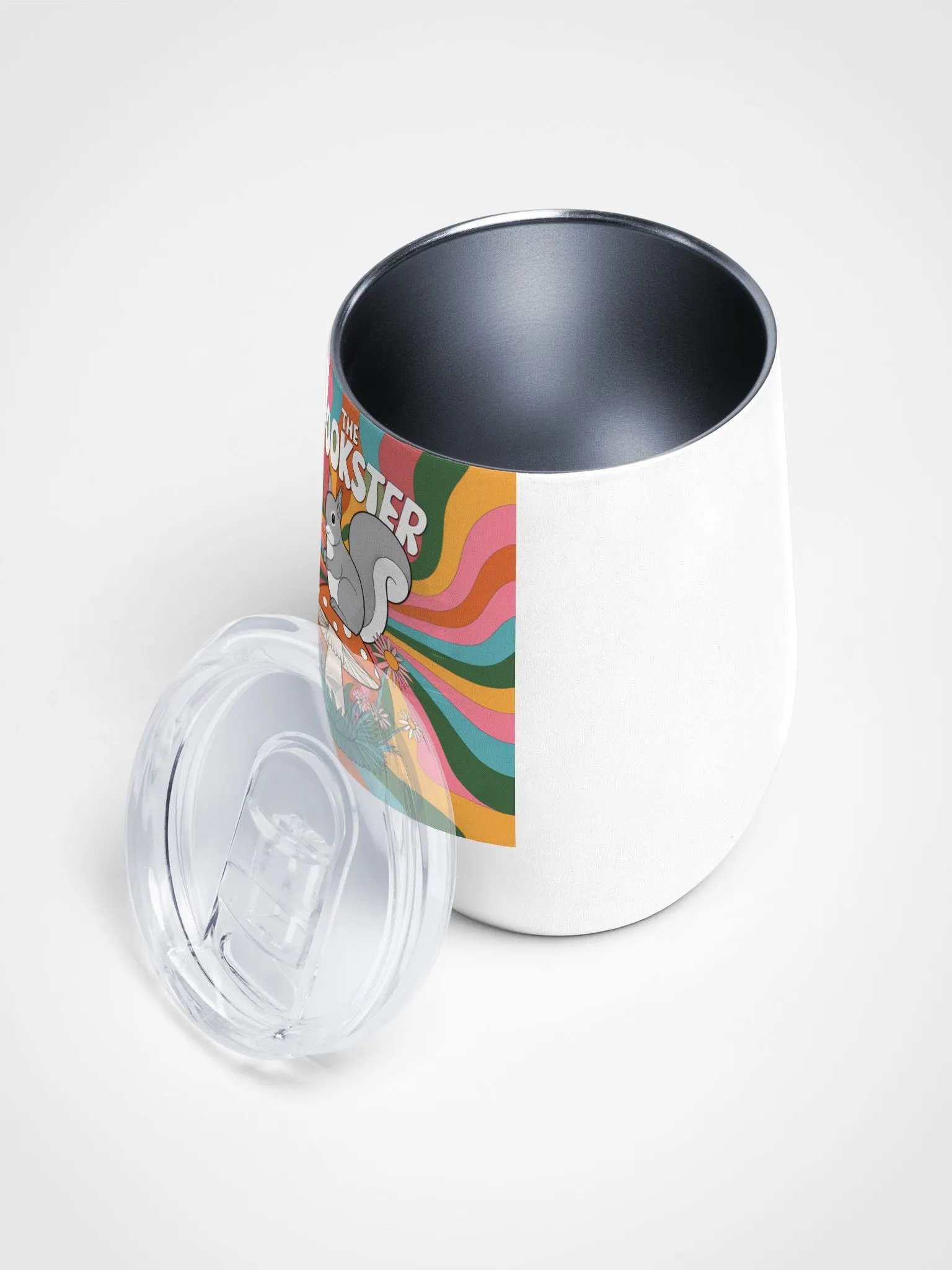 Psychedelic Squirrel Wine Tumbler product image (3)