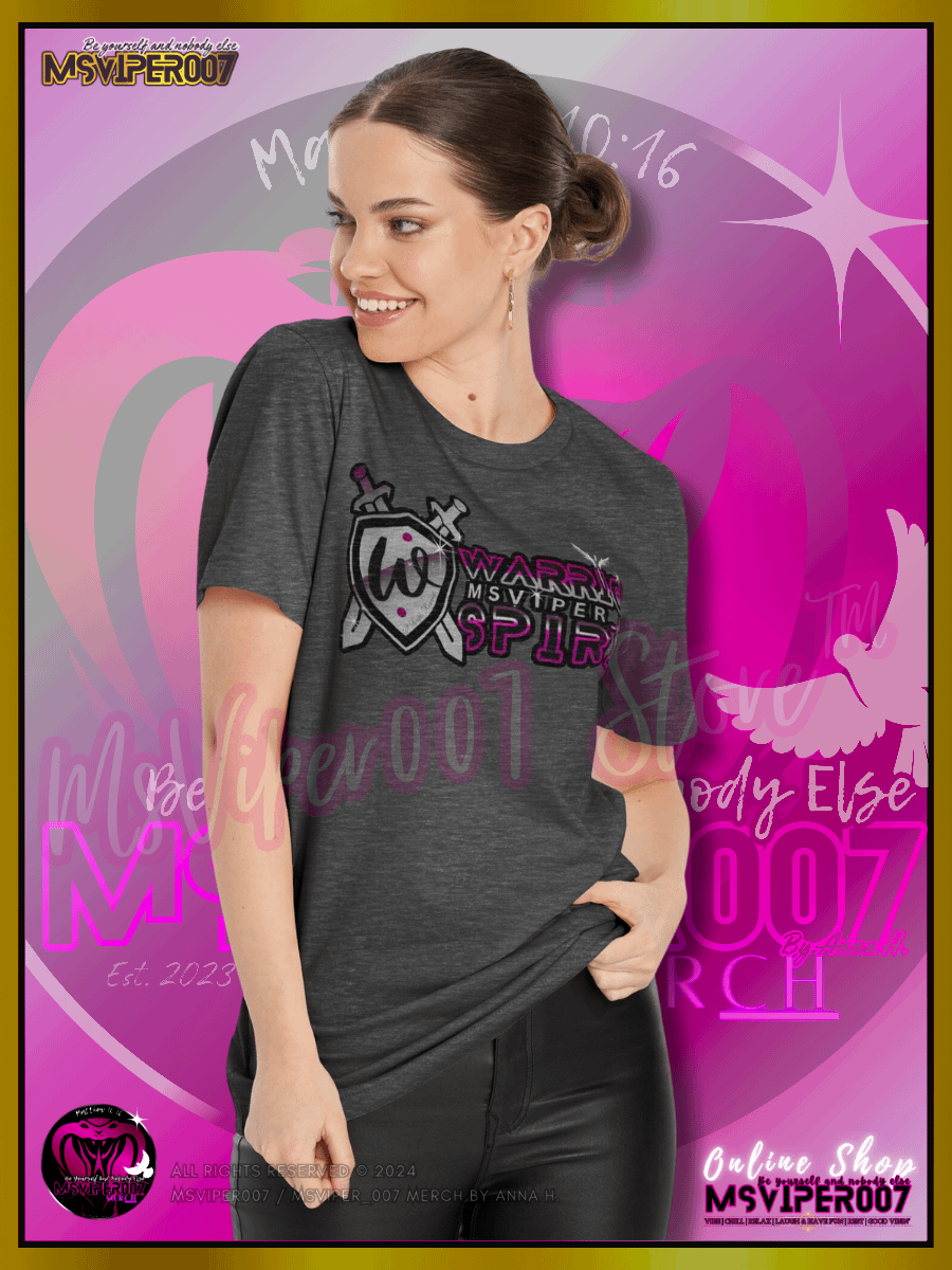 T-Shirt - MsViper007's "Warrior Spirit [pink]" Comfort T-shirt By Anna H. product image (4)