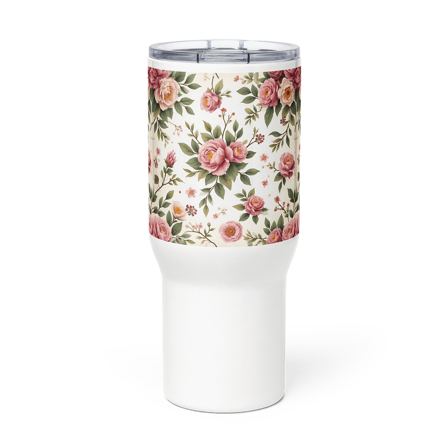 Vintage Style Tarnished Rose Garden Travel Mug product image (3)