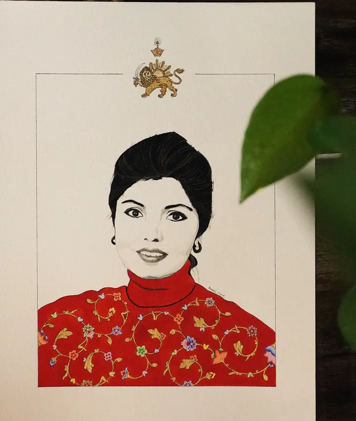 HRH Yasmine Pahlavi Portrait - پرتره والاحضرت یاسمین پهلوی product image (1)
