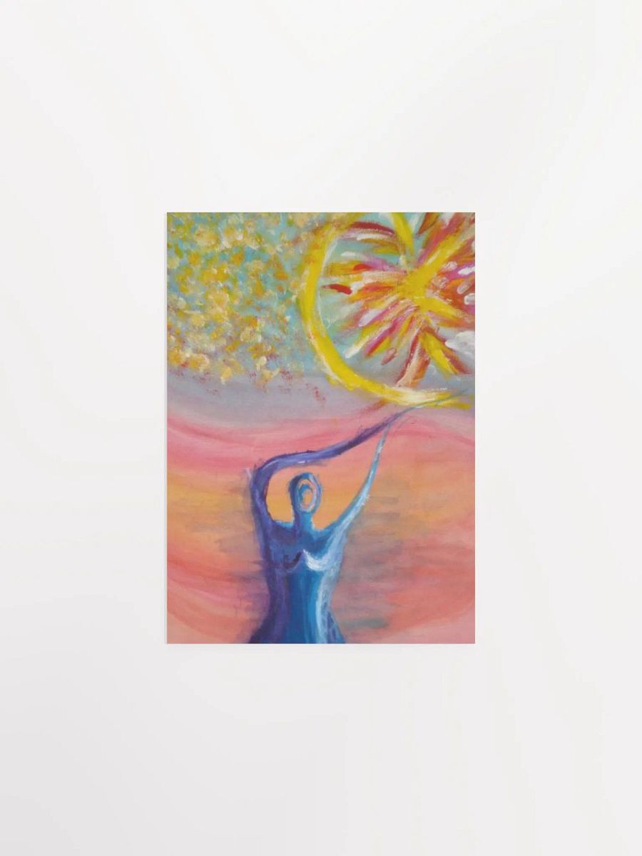Aspiration in Blue: Matte Paper Poster product image (1)