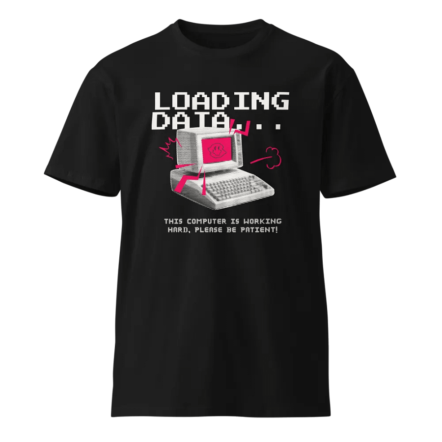 Pixelated Smiley Computer Unisex T-Shirt product image (1)