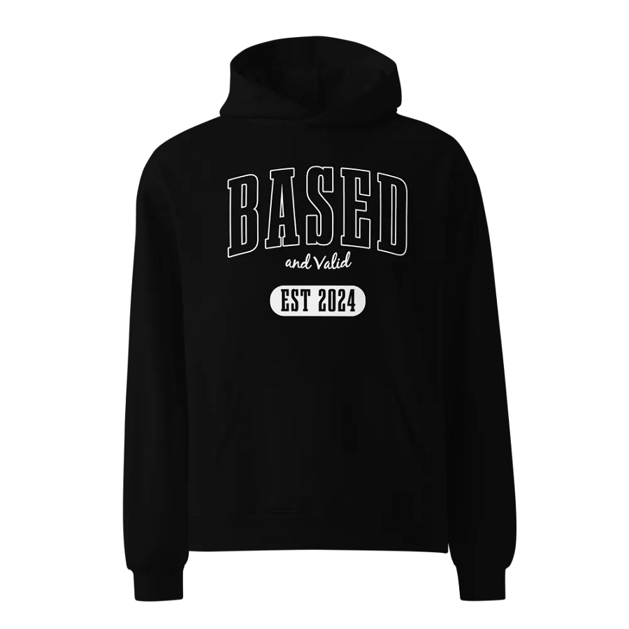 Based and Valid Hoodie - Black product image (1)