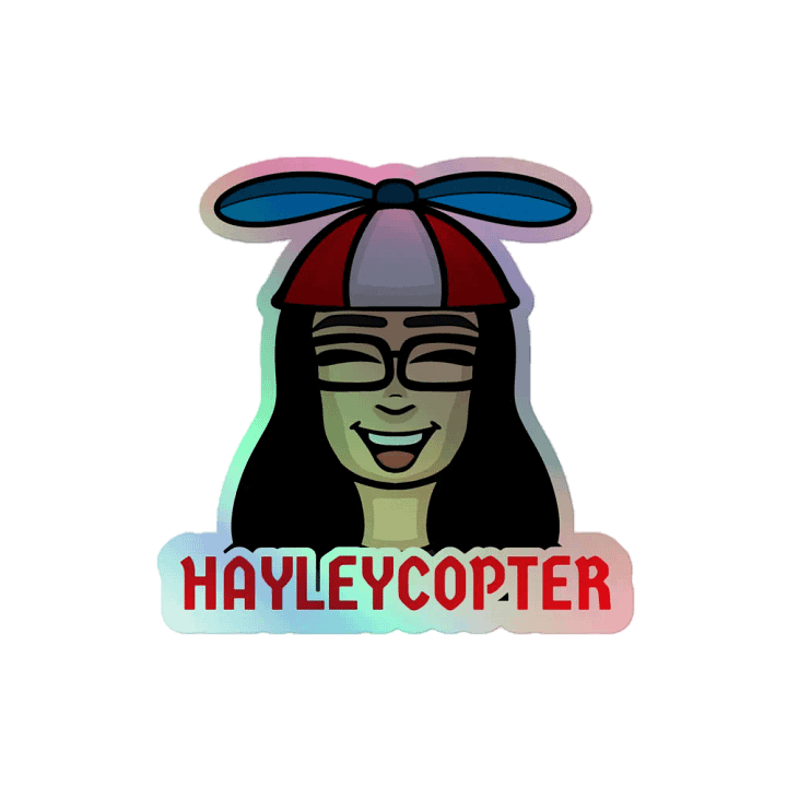 Hayley-Copter Holographic Sticker product image (1)