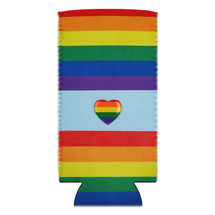 Copy of Pride Heart Can Cooler product image (2)