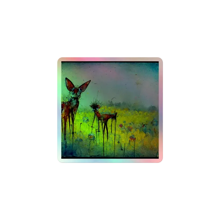 Dreamy Deer Holographic Sticker Sheet product image (1)