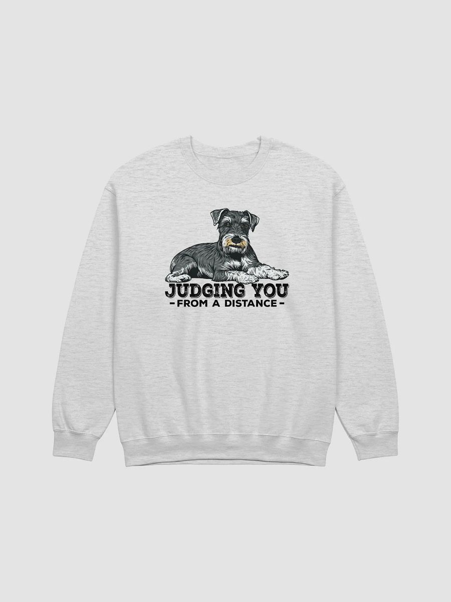 Judging You from a Distance Sweatshirt of a Schnauzer | Funny Shirt for Schnauzer Paw-rents product image (25)