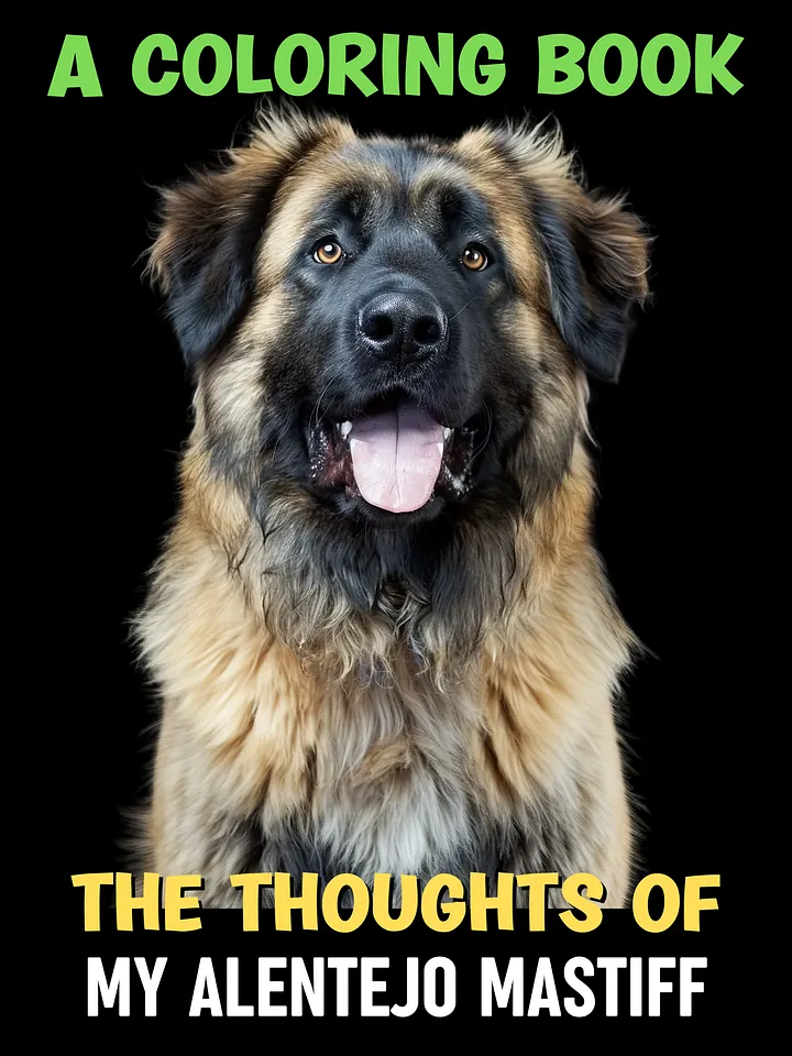 The Thoughts of My Alentejo Mastiff: A Coloring Book product image (2)