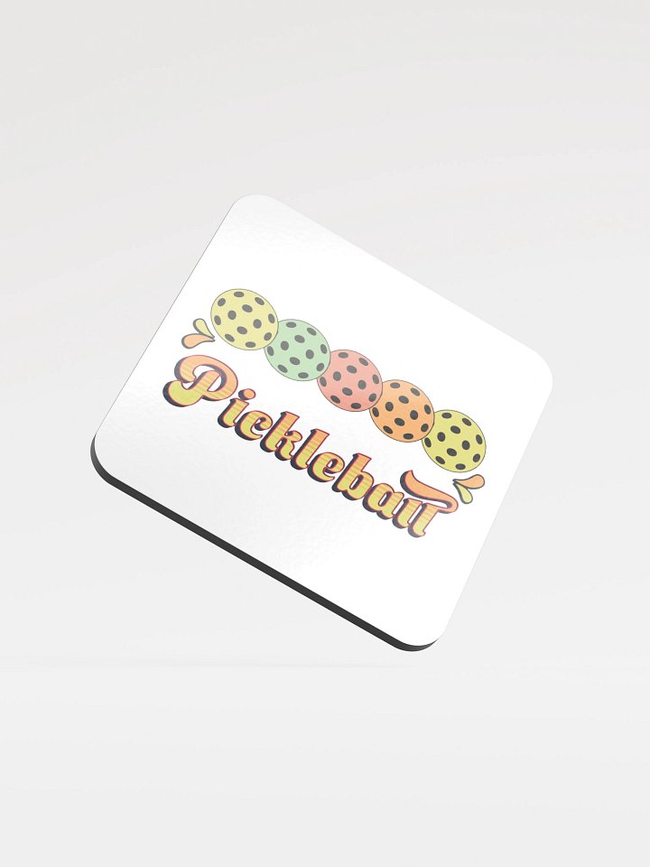 Pickleball Five Ball Row Vibrant Coaster Set product image (2)