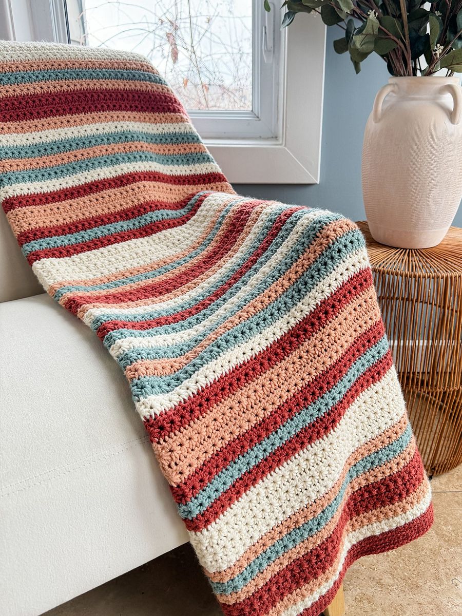 Sahara Stripes Blanket Crochet Pattern product image (4)