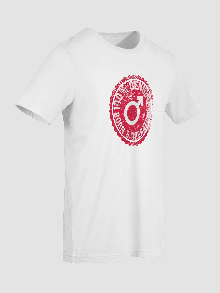"100% Male" T-shirt - White product image (9)