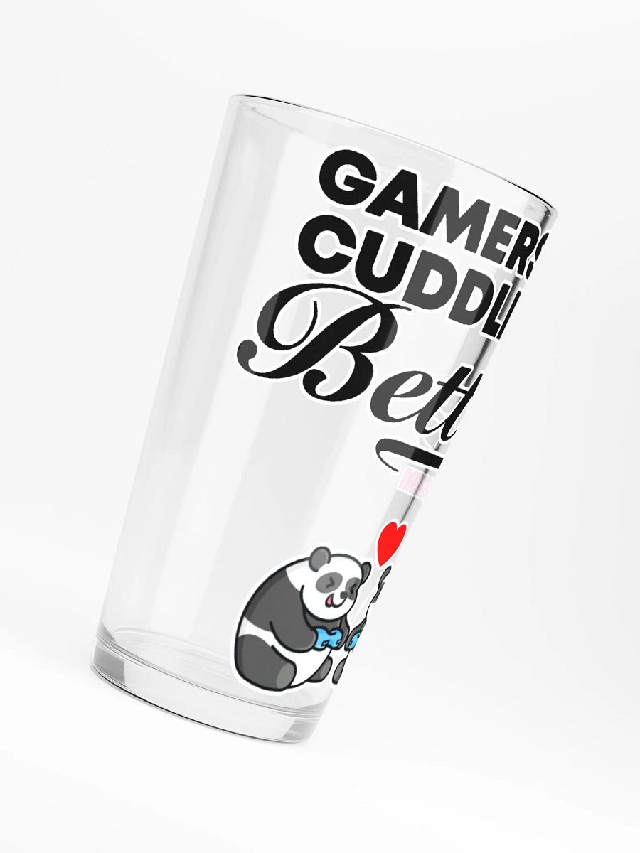 Gamers Cuddle Better Shaker Pint Glass product image (6)