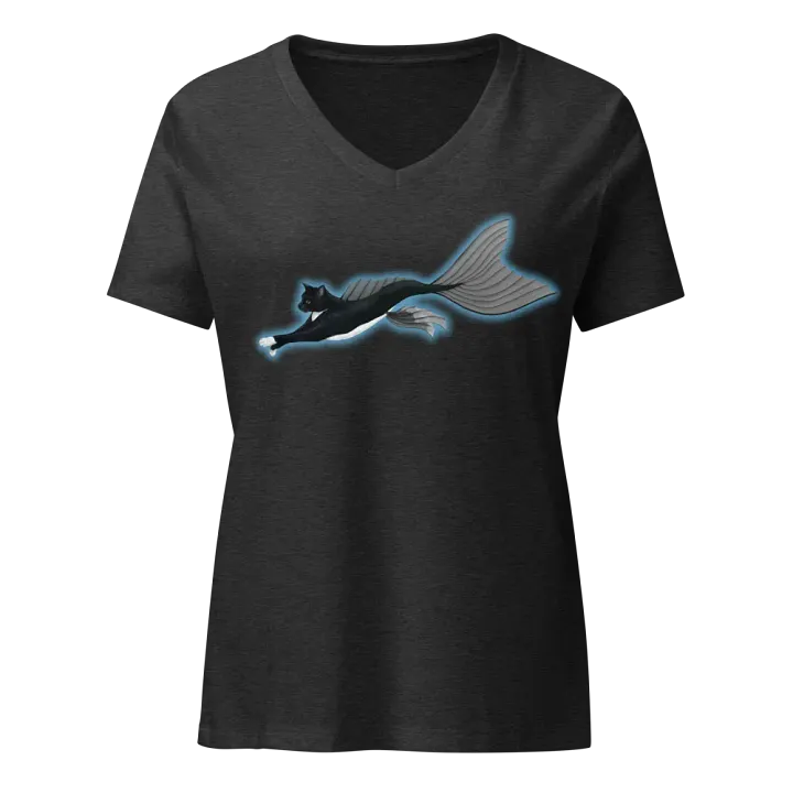 Mermeow Swimmimg V Neck product image (3)