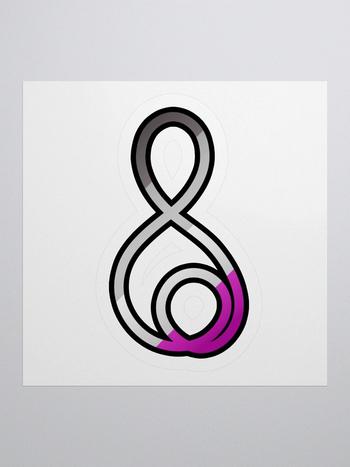 Treble Clef (Asexual) - Kiss Cut Sticker product image (2)