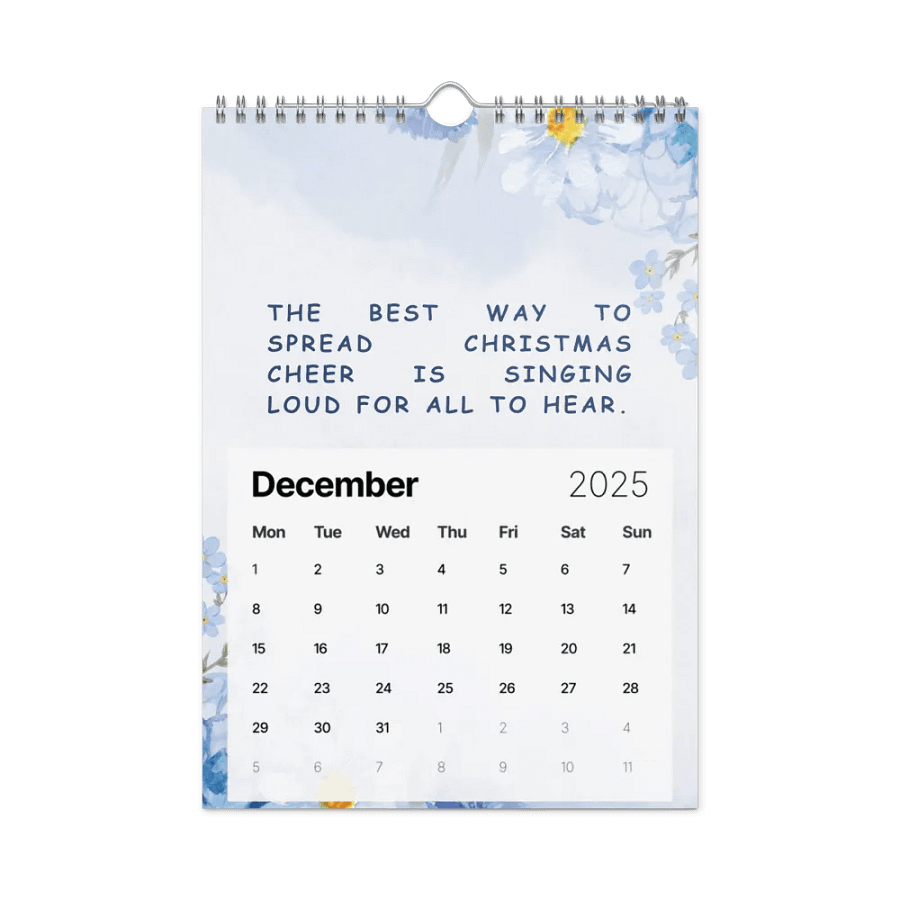 FLORAL INSPIRATIONAL QUOTES WALL CALENDAR 2025 product image (4)