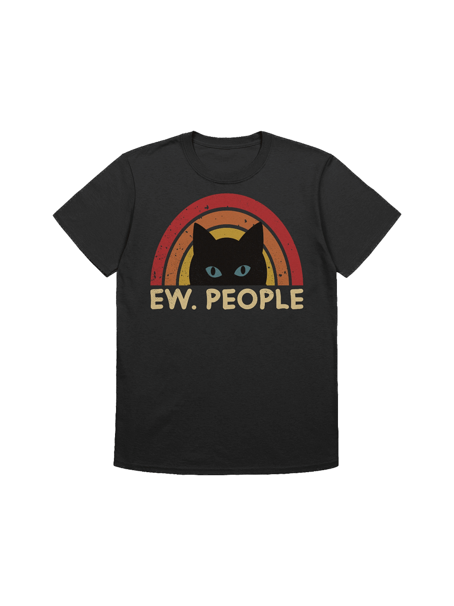 Ew. People Retro Cat Rainbow T-Shirt product image (4)
