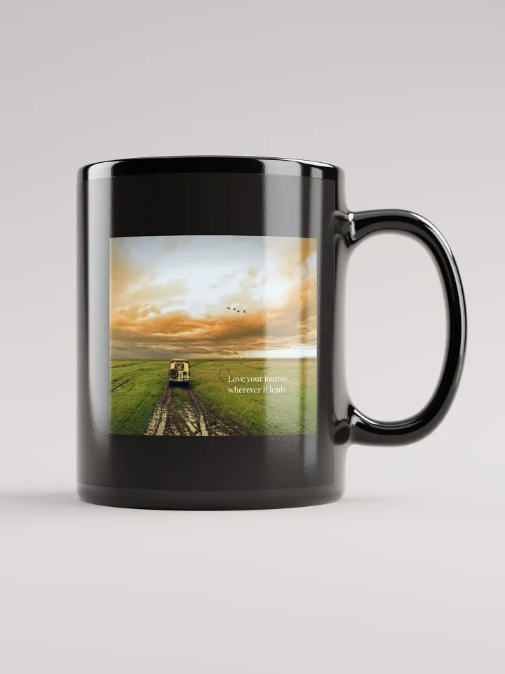Love Your Journey Black Glossy Mug product image (1)