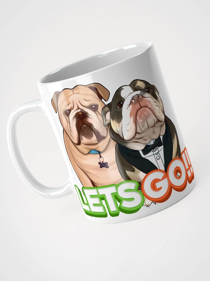 Sraightedge Monster Let's Go!! White Glossy Mug (11oz) product image (1)