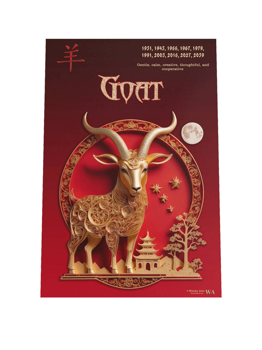 Chinese Zodiac Poster - GOAT product image (1)