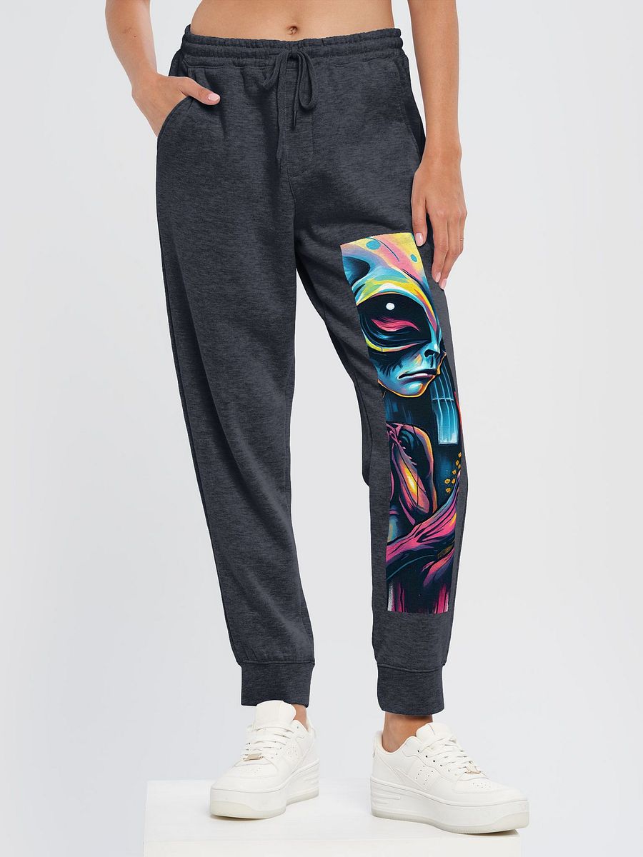 Cosmic Visionary questioning beer, Fleece Joggers product image (6)