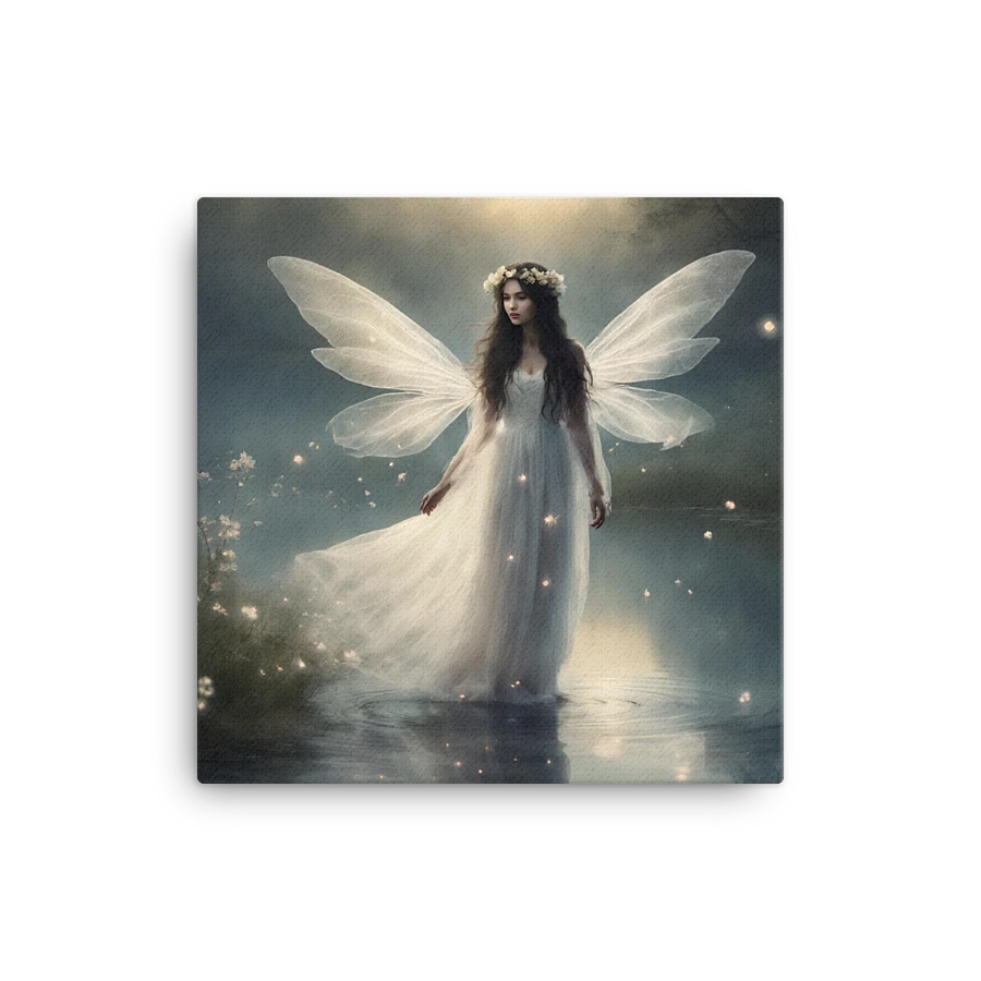 Fairy and Fireflies By Lake Wall Art product image (1)